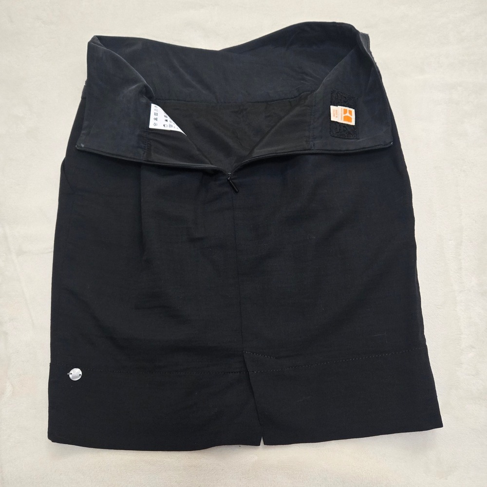 Hugo Boss Orange Baslva-W Black Pleated Mini Skirt Quilted Waistband Size 6 US - Picture 4 of 16